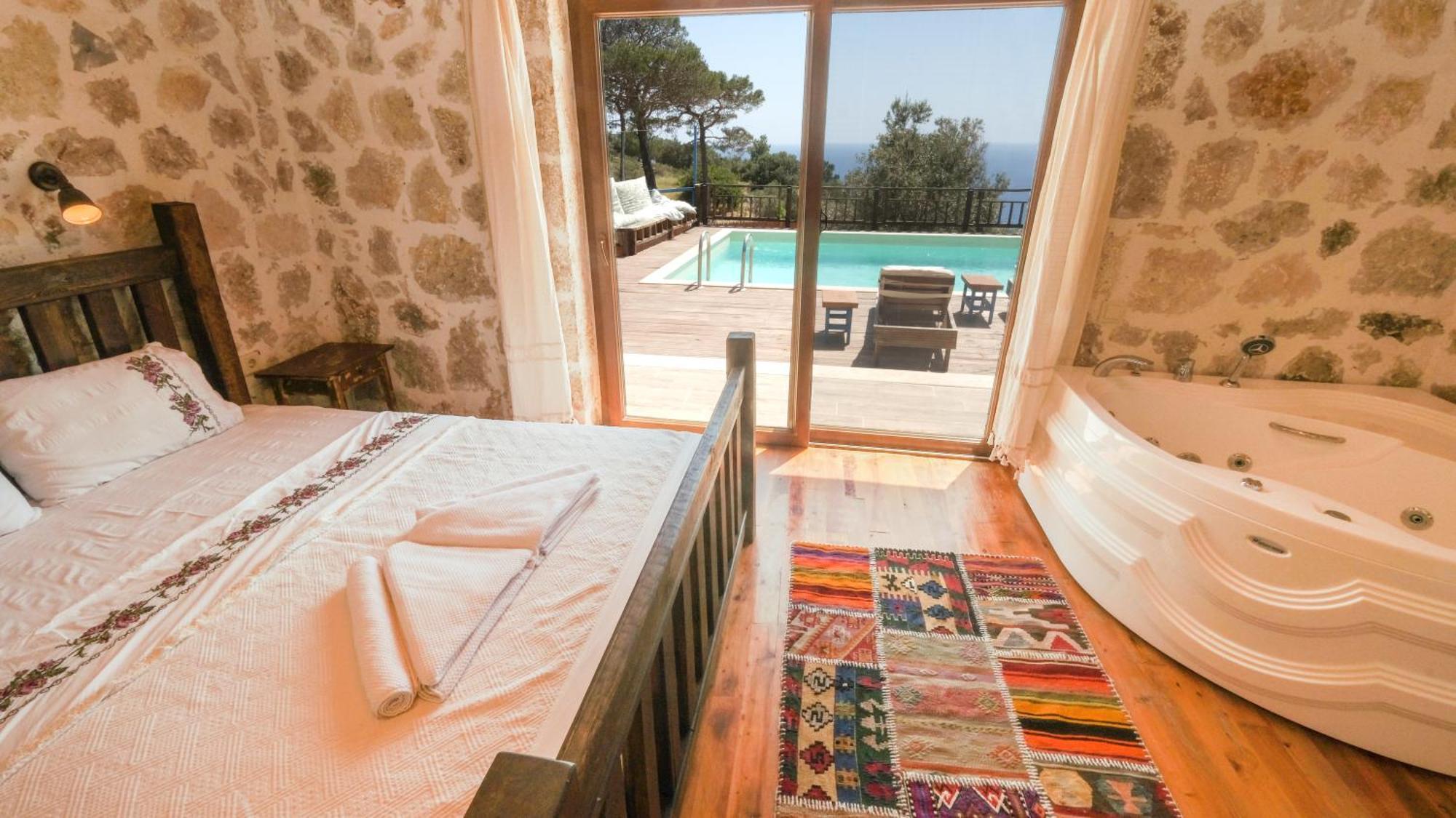 Likya House - Deniz Ve Doga Manzarali, Havuzlu Villa Patara Eksteriør billede